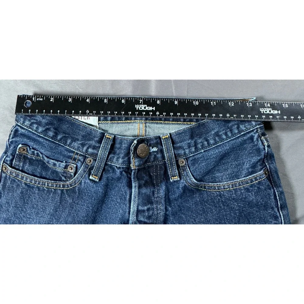 Hollister Skinny Jeans Mens 28x30 Dark Wash Button Fly Denim Blue